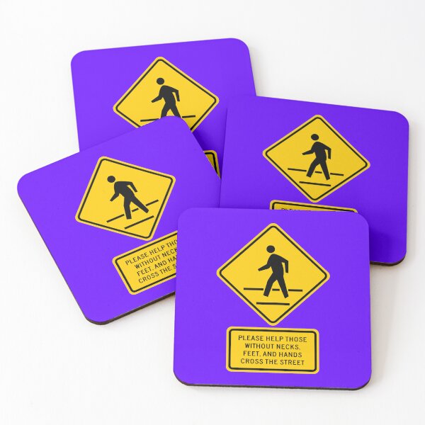 Item preview, Pedestrian Crossing – Please Help Those Without Necks, Feet, and Hands Cross the Street designed and sold by Karate Octopus.