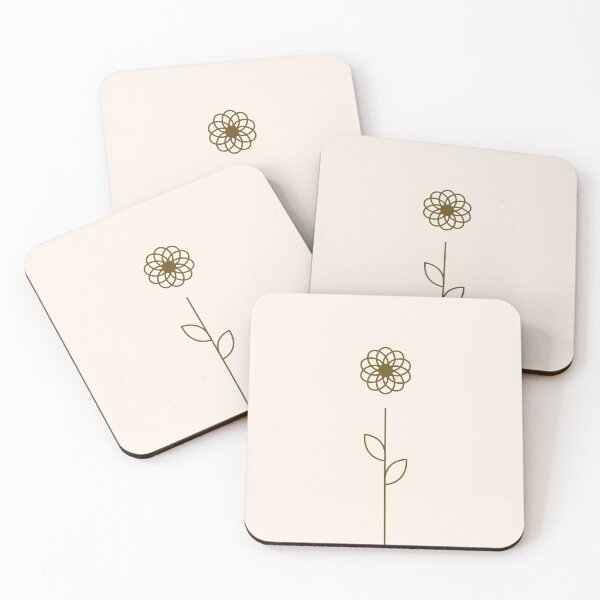 Item preview, Brown Daisy Sprig Line Art Print designed and sold by GBGCreations.
