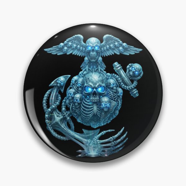 Item preview, Cybernetic War Skull - Futuristic Biomechanical Unit designed and sold by InkShiftLabs.