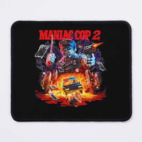 Item preview, Zombie Cop Car Chase Horror Illustration designed and sold by DonnaTLindsey.