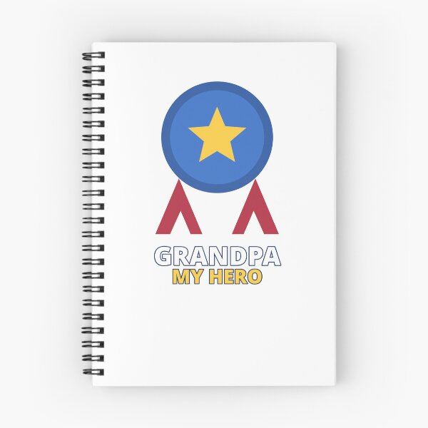 Item preview, Grandpa My Hero Award Badge Star designed and sold by ThreeFlyingAces.