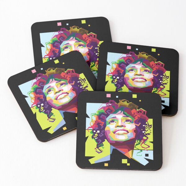 Item preview, Whitney Houston Colorful Pop Art Soul Diva designed and sold by Biscuteny.