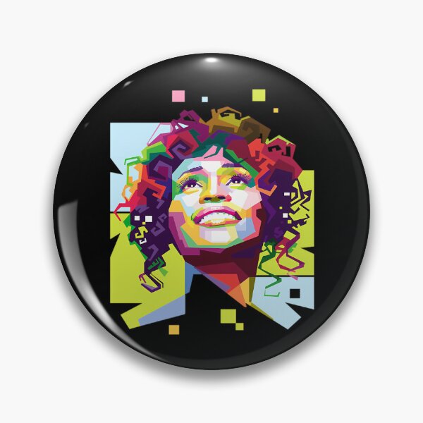 Item preview, Whitney Houston Colorful Pop Art Soul Diva designed and sold by Biscuteny.