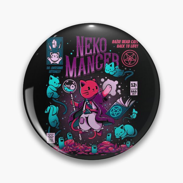 Item preview, Nekomancer Cute Magical Cat Ritual Poster designed and sold by DonnaTLindsey.