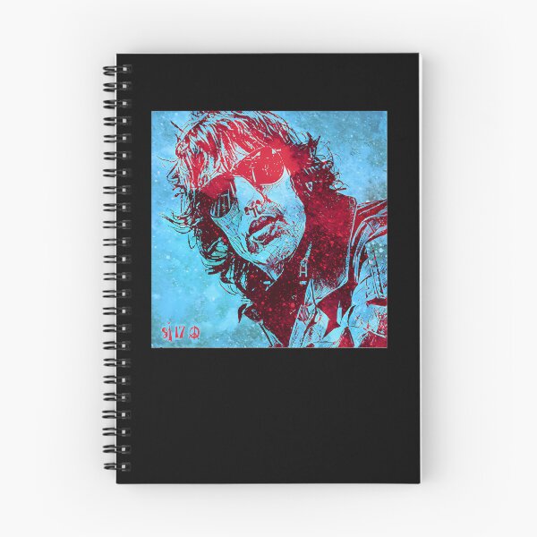 Item preview, Retro Rock Musician Portrait Blue Red Contrast designed and sold by DonnaTLindsey.