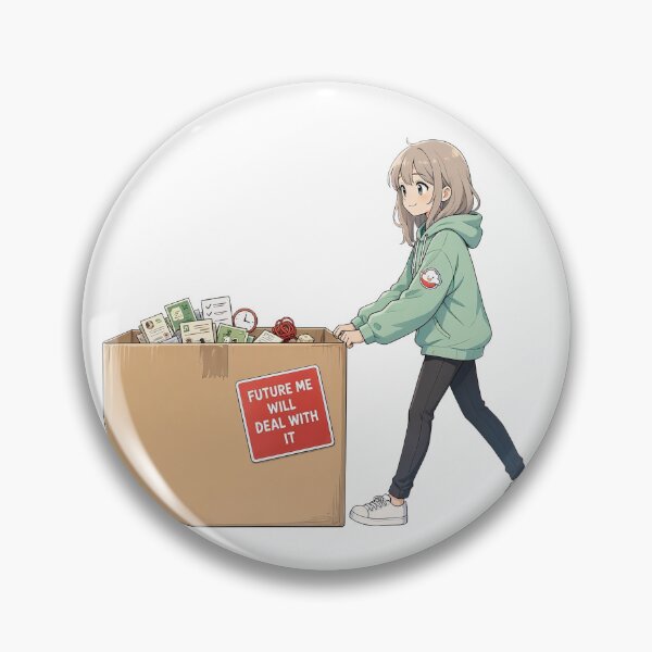 Item preview, Future me will deal with it. Motivational Funny Motto designed and sold by katerynaS99.