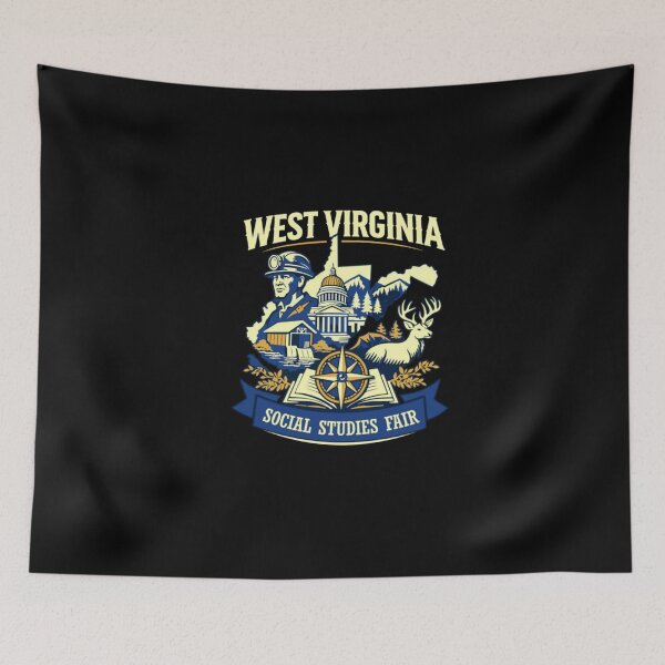 Item preview, West Virginia Social Studies Fair - Coal Miner - State Capitol designed and sold by HSMGallery.