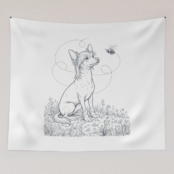 Item preview, Chinese Crested Dog Bumble Bee Honeybee Dog Lover designed and sold by dian-rody-crest.