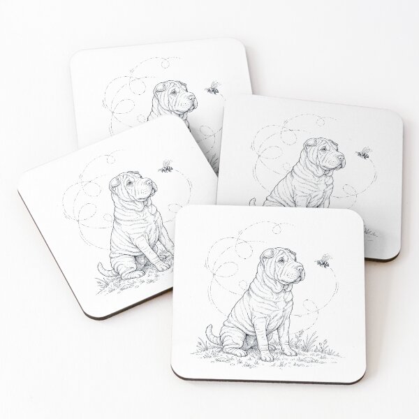 Item preview, Chinese Shar Pei Bumble Bee Honeybee Dog Lover designed and sold by dian-rody-crest.