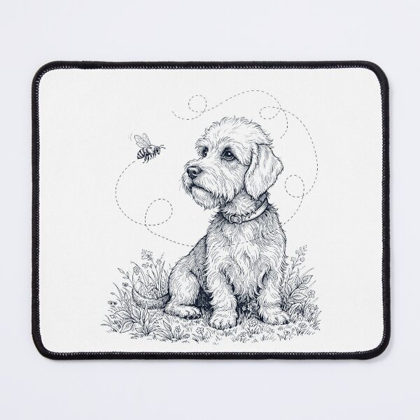 Item preview, Dandie Dinmont Terrier Bumble Bee Honeybee Dog Lover designed and sold by dian-rody-crest.