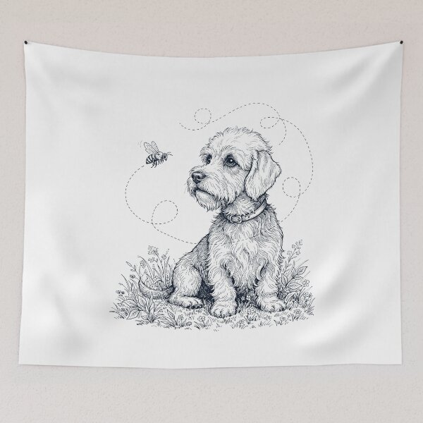 Item preview, Dandie Dinmont Terrier Bumble Bee Honeybee Dog Lover designed and sold by dian-rody-crest.