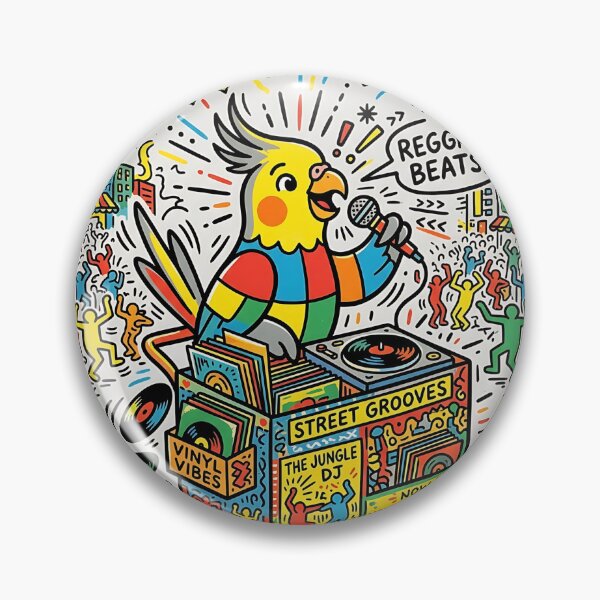 Item preview, Cockatiel Vinyl Announcer designed and sold by PictoVibe.
