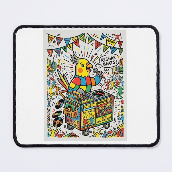 Item preview, Cockatiel Vinyl Announcer designed and sold by PictoVibe.
