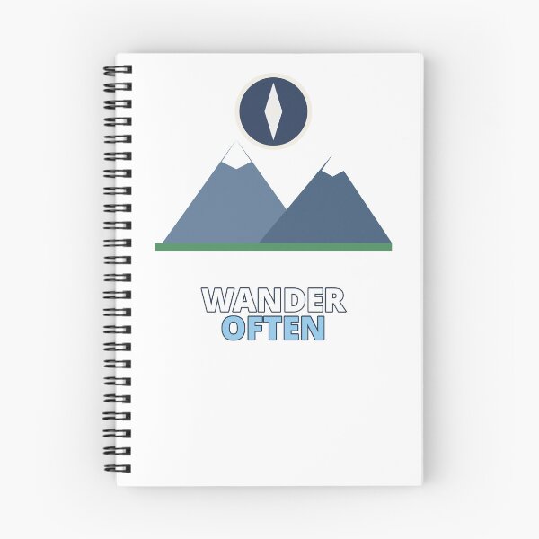 Item preview, Wander Often Compass Mountains Travel designed and sold by ThreeFlyingAces.