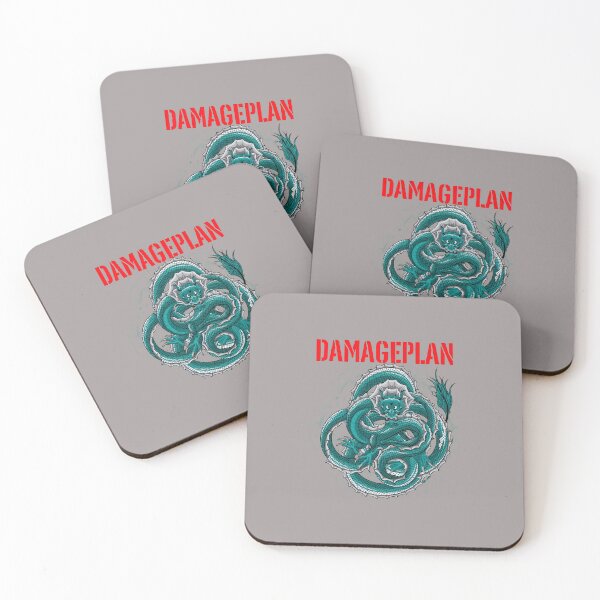 Item preview, DAMAGEPLAN Dragon Teal Band Tee Shirt-6 designed and sold by NoahKettner.