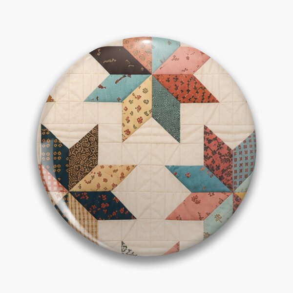 Item preview, Quilt Geometric Floral Terracotta Colors Pattern Patwork designed and sold by Tetete.