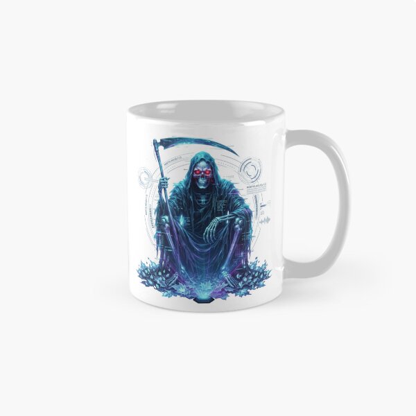 Item preview, Cyber Grim Reaper Futuristic Hologram designed and sold by InkShiftLabs.