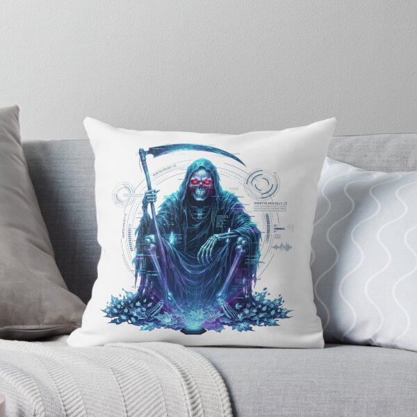 Item preview, Cyber Grim Reaper Futuristic Hologram designed and sold by InkShiftLabs.
