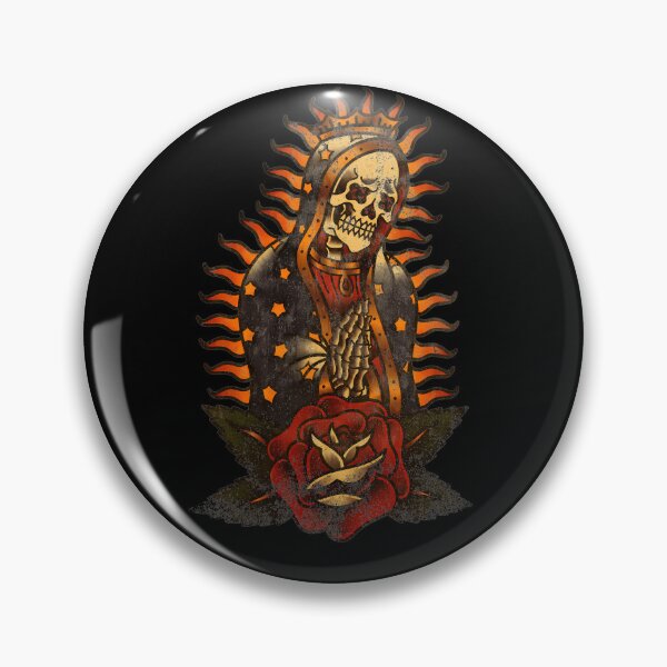 Item preview, Traditional Tattoo Skull Praying With Rose designed and sold by DonnaTLindsey.