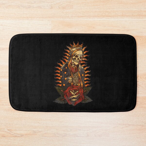 Item preview, Traditional Tattoo Skull Praying With Rose designed and sold by DonnaTLindsey.