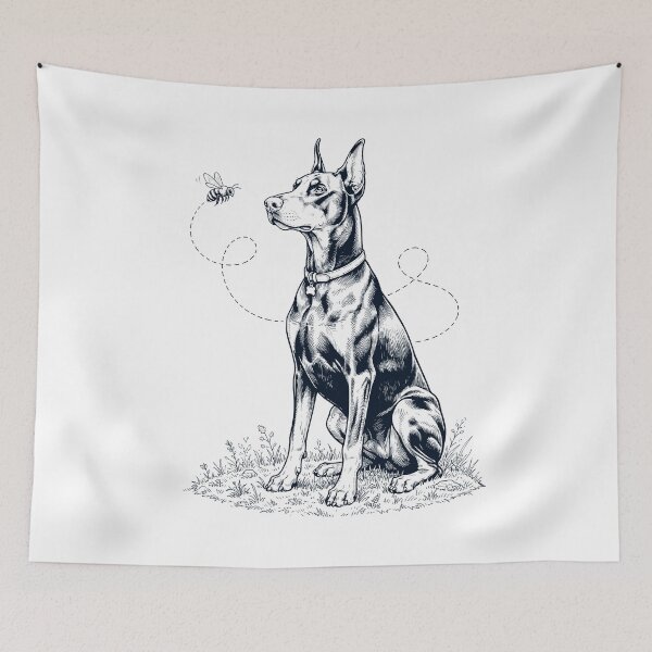 Item preview, Doberman Pinscher Bumble Bee Honeybee Dog Lover designed and sold by dian-rody-crest.