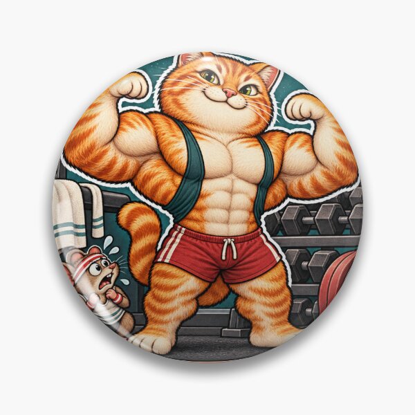 Item preview, Gym Cat. I'll Eat Your Gym Rat Bro. - Buff Cat Gym Humor designed and sold by Ctrl Alt Bureaucracy.