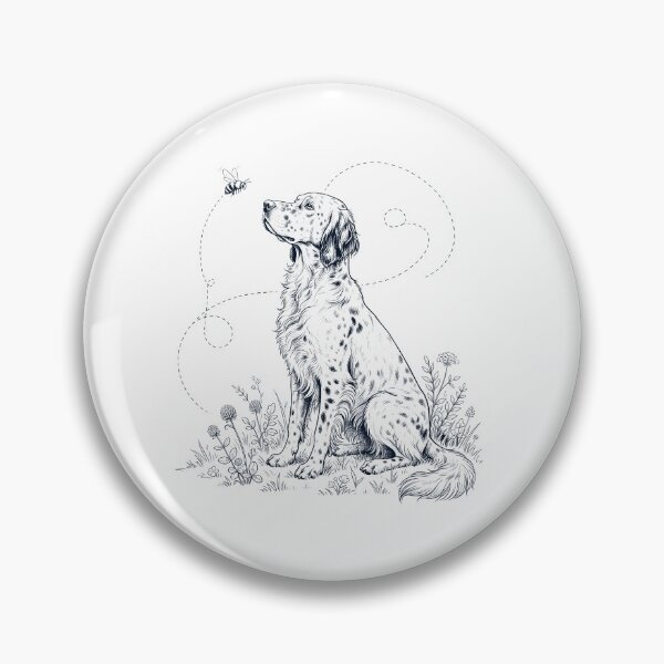 Item preview, English Setter Bumble Bee Honeybee Dog Lover designed and sold by dian-rody-crest.
