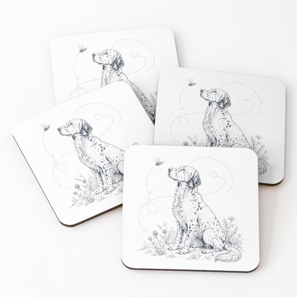 Item preview, English Setter Bumble Bee Honeybee Dog Lover designed and sold by dian-rody-crest.