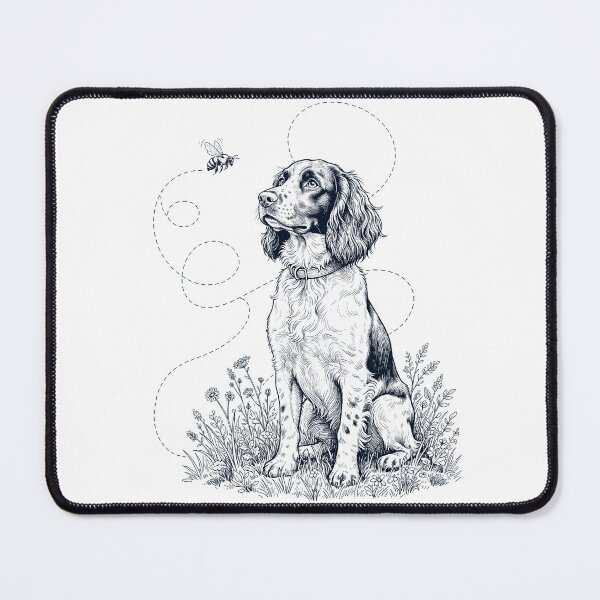Item preview, English Springer Spaniel Bumble Bee Honeybee Dog Lover designed and sold by dian-rody-crest.