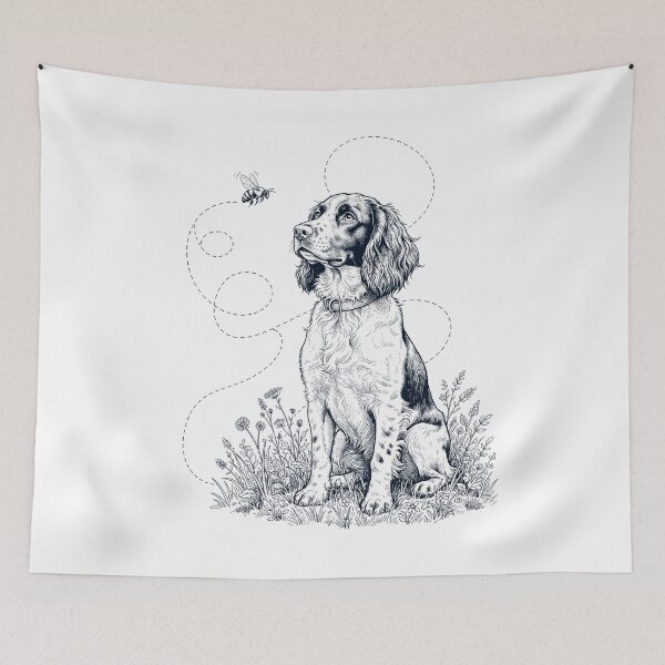 Item preview, English Springer Spaniel Bumble Bee Honeybee Dog Lover designed and sold by dian-rody-crest.