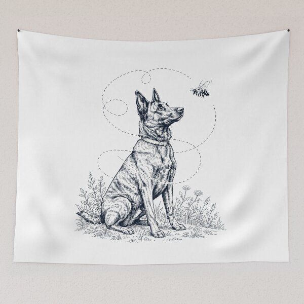 Item preview, Dutch Shepherd Bumble Bee Honeybee Dog Lover designed and sold by dian-rody-crest.