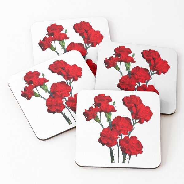 Item preview, Royal Red Carnation Bunch of Flowers Bouquet 2 Shapes Mania designed and sold by Shapes-Mania.
