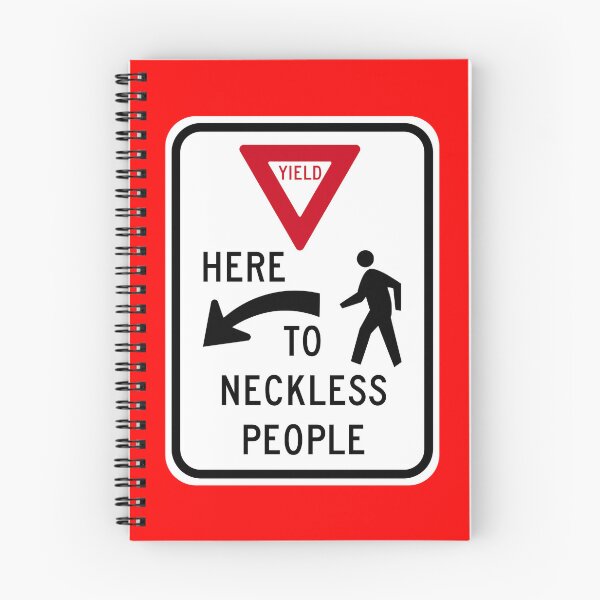 Item preview, Yield Here to Necklace People Sign designed and sold by Karate Octopus.