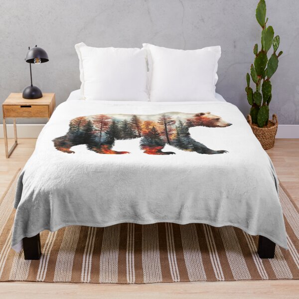 Item preview, Bear Forest Mountains Trees Nature Sunset Outdoor Graphic  designed and sold by VeronicaFlor.