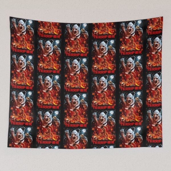 Item preview, Creepy Halloween Clown And Pumpkins Art designed and sold by DonnaTLindsey.