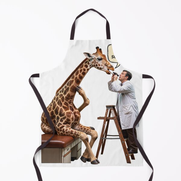 Item preview, Giraffe Sore Throat – Funny Doctor Humor designed and sold by gooeybanana.
