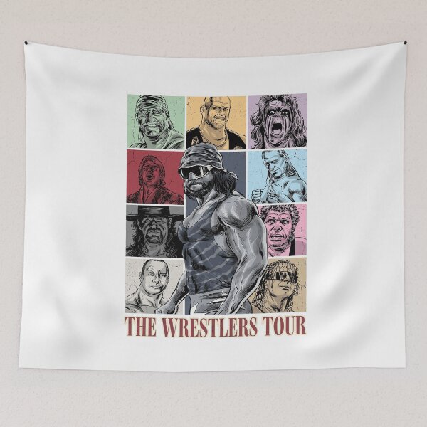 Item preview, The Wrestlers Tour Vintage Retro 80s 90s Wrestling Legends Graphic designed and sold by LiverEver.