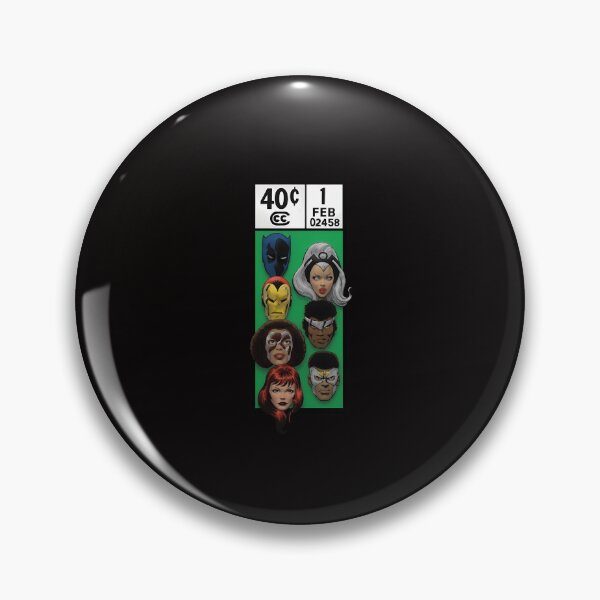 Item preview, Retro Comic Heads Montage Green Panel Art designed and sold by HEEIKA-ART.