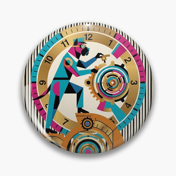 Item preview, Cane Corso Railway Clock Engineer designed and sold by PictoVibe.