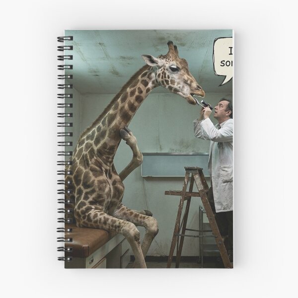 Item preview, Giraffe Sore Throat – Funny Doctor Humor designed and sold by gooeybanana.