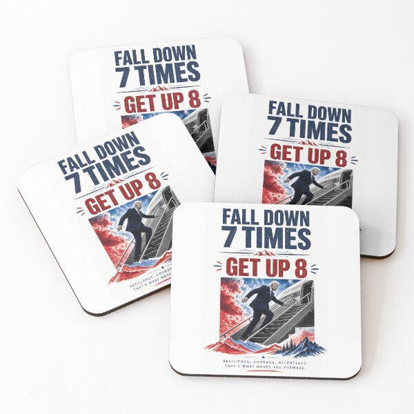Item preview, Fall down 7 times get up 8 Joe Biden motivational poster designed and sold by INEEDBABYPOWDER.