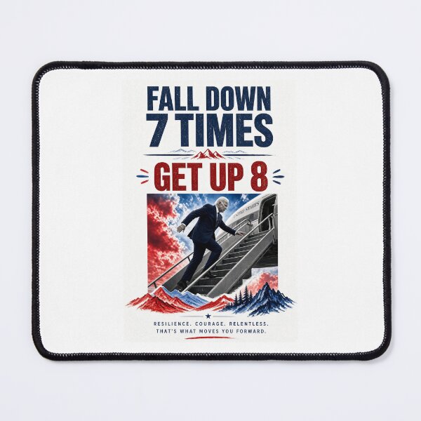 Item preview, Fall down 7 times get up 8 Joe Biden motivational poster designed and sold by INEEDBABYPOWDER.