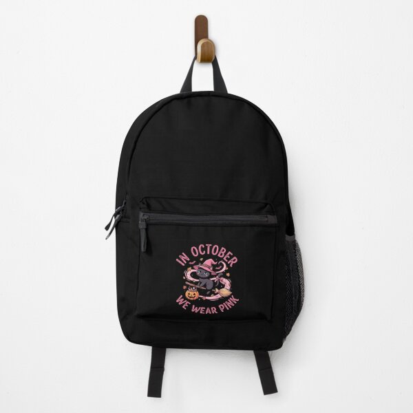 Item preview, In October We Wear Pink Chat Noir Sorcière Octobre Rose designed and sold by MizoX7.