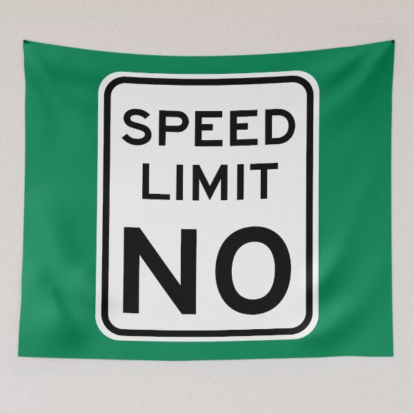 Item preview, Speed Limit No Sign designed and sold by Karate Octopus.