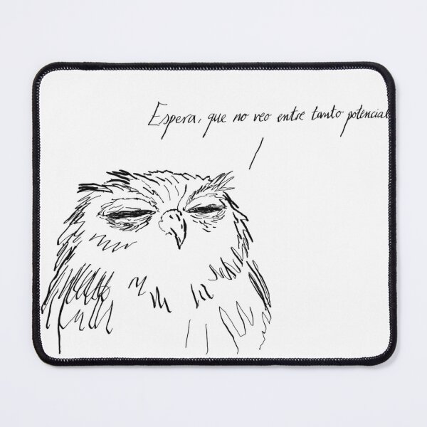 Item preview, Sleepy Owl Sketch Funny Spanish Quote designed and sold by Merrick-Voss.