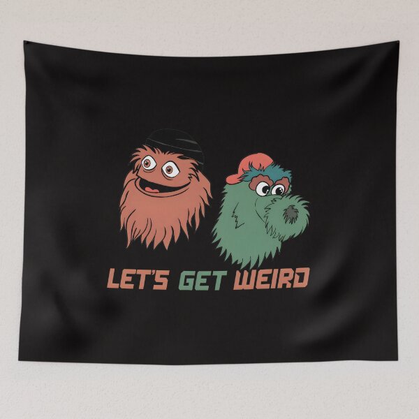 Item preview, LET'S GET WEIRD Fuzzy Friends Illustration designed and sold by HEEIKA-ART.