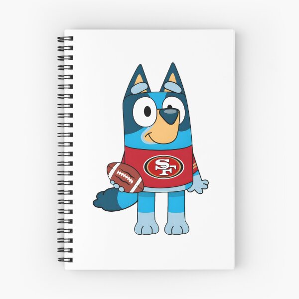 Item preview, Bluey 49ers Football designed and sold by Kleinpixel.