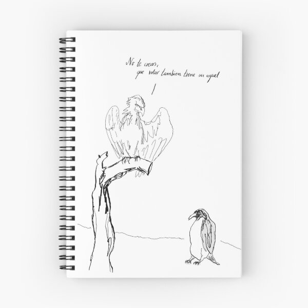 Item preview, Eagle and Penguin Funny Spanish Conversation designed and sold by Merrick-Voss.