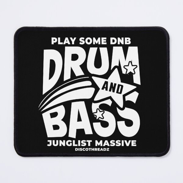 Item preview, DRUM AND BASS - Play Some Star (White) designed and sold by Discothreadz.