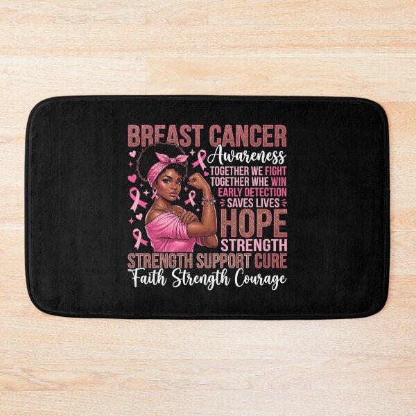 Item preview, Together We Fight Guerrière Afro Ruban Rose Espoir designed and sold by MizoX7.